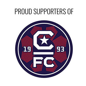 Badge of PROUD SUPPORTERS OF C|FC 1993